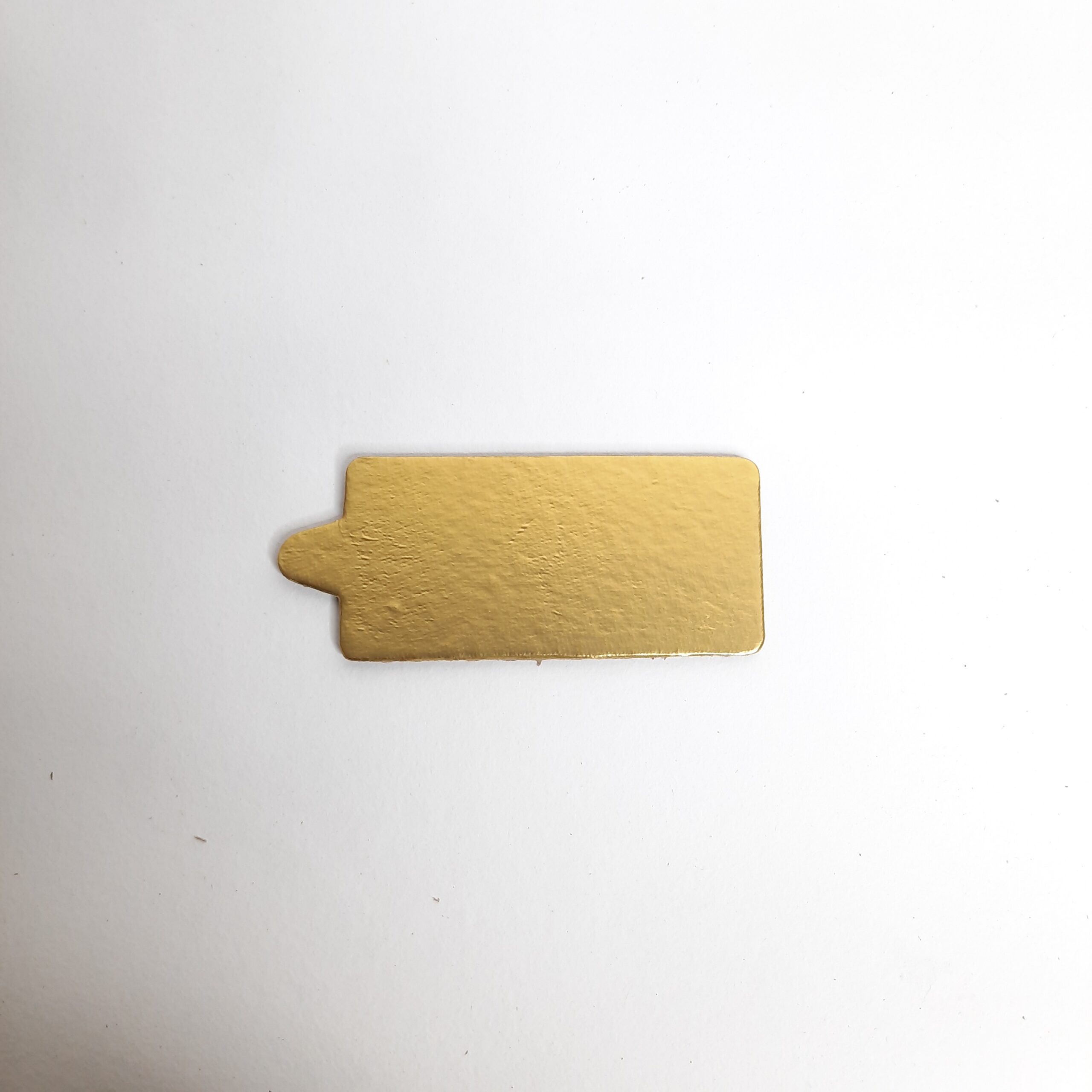 Matte Gold Rectangle Pastry Base