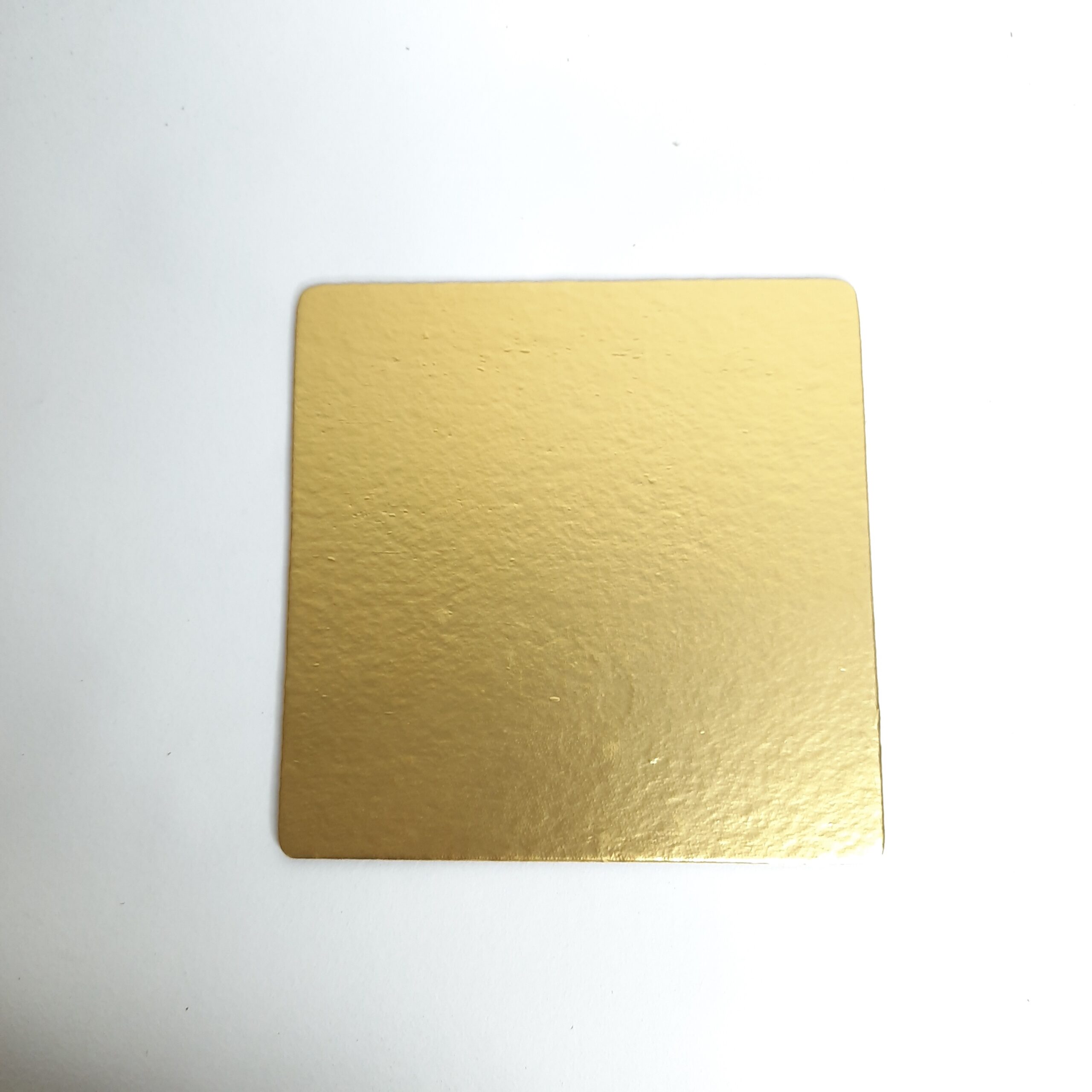 Matte Gold Square Cake Base