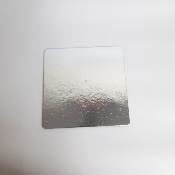 Silver Square Cake Base